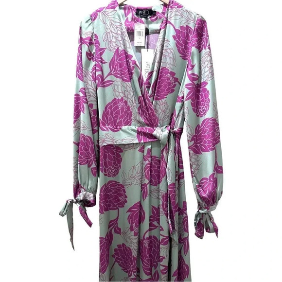 New PatBO Celia Maxi Wrap Dress - Picture 5 of 16